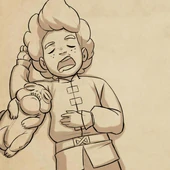 Ezran and Bait taking a nap