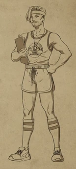 Soren as a Camp Katolis counselor[47]