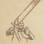 Allen and his massive sword[3]