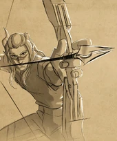 Runaan aiming his bow