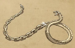 One of the chains that Callum transformed into a snake[44]