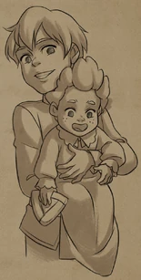 Callum and baby Ezran[15]