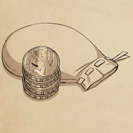 The four coins stacked[2]