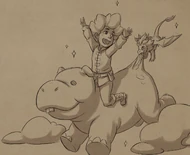 Azymondias joining Ezran in his taffy hippo dreams[12]