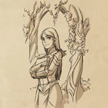 Claudia standing in front of an arch[5]