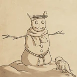 Bait leaving tracks in the snow[9]