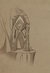 The entrance of the Storm Spire