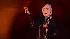 Claudia shows Rayla the coins containing her family