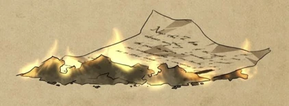 Viren's burned letter to Soren[50]