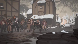 Allen and Tristan leading an angry mob towards Team Zym[3]