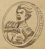 Kpp'Ar captured inside Viren's coin[37]