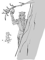 Young Rayla watching Runaan pick a star plum[28]