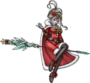 Krystalinda in a Santa outfit in Dragon Quest Tact