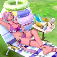 Sage Rusjenda in a swimsuit.