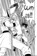 Calamity End (Manga).jpg (176 KB) Calamity End tearing through Dai's armor