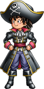 Hero's Pirate artwork for the VII 3DS remake.