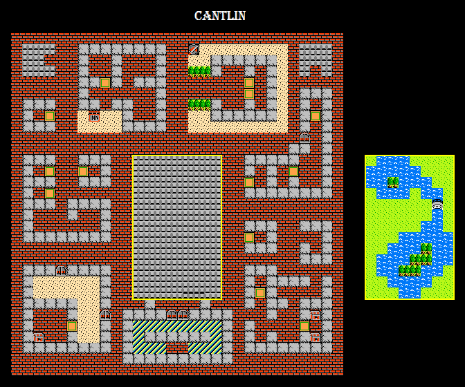 Overworld Maps Page 1 > Dragon Warrior I NES > Dragons Den: Dragon