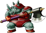 DQX - Rhinoceraxe.png (652 KB) Rhinoceraxe, as seen in Dragon Quest X and spinoff appearances.