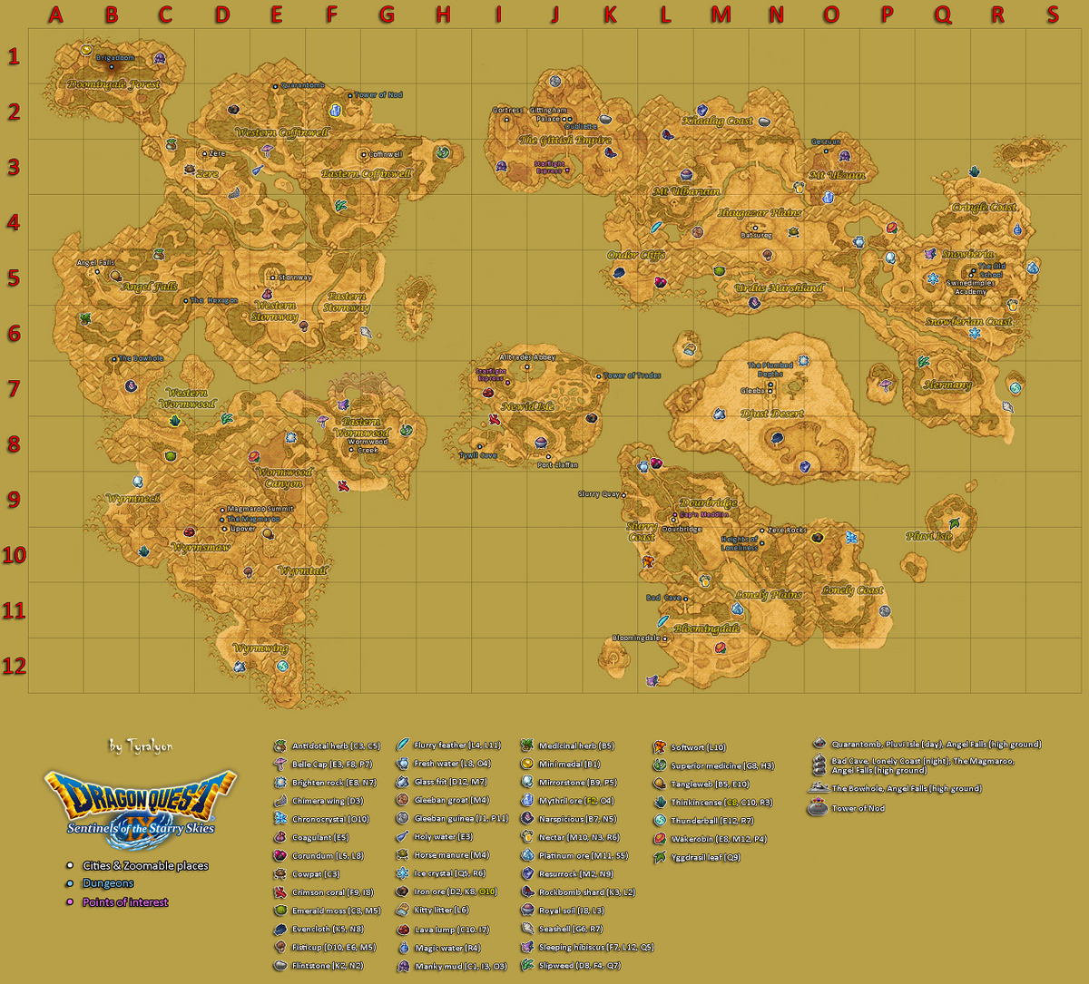 dq9 map of resources
