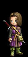 Hero's chibi appearance from Dragon Quest of the Stars