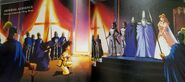 Imperial Audience illustration from CD theater Dragon Quest I with the Hero and Princess Gwaelin