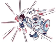 III Artwork of fighting a monster