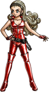 Anlucia in the Crimson catsuit.