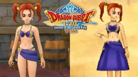 All Changes Made To Jessica's Costumes In 3DS Dragon Quest VIII