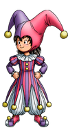 Hero's Jester artwork for the VII 3DS remake.