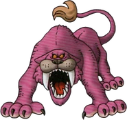 Modern artwork of the Striking Sabrecat's original design