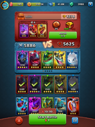 Opponent selection screen