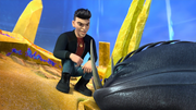 Eugene asking D'Angelo about the Flood Fang