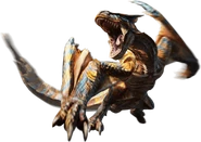 Tigrex from Monster Hunter. An example of a pseudowvern