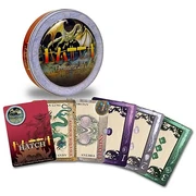 A photo of a deck of cards printed with Dragonology designs