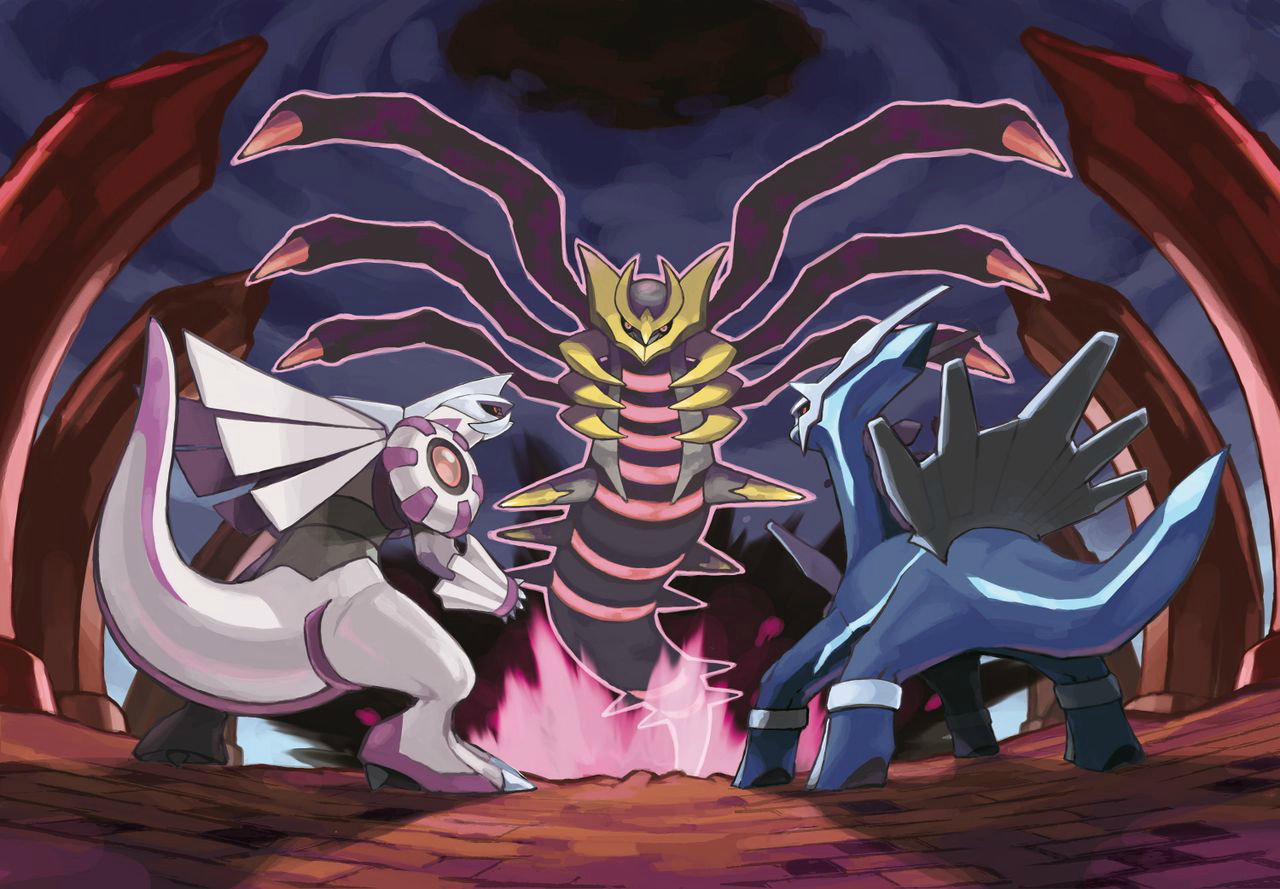 Giratina Pokémon Platinum Dialga Palkia, shiny giratina, dragon