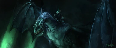 The Witch King of Angmar on his Fellbeast
