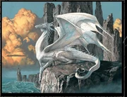A white dragon