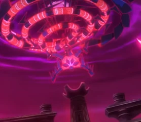 Eternatus's Eternamax form in the anime, as seen in Sword and Shield..