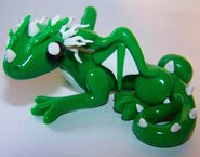 Green and white dragon