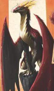 Pyrrah, a fire dragon and one of several types of Sun dragon.