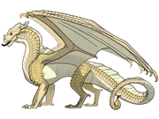 A pale sandwing with white accents and fins