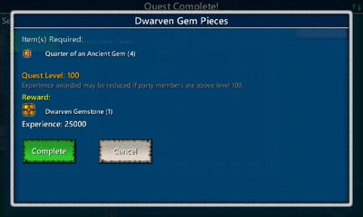 Dwarven Gem Pieces