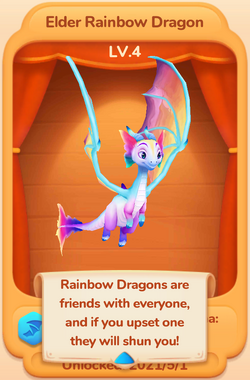 Big Rainbow Dragon Background Wallpaper