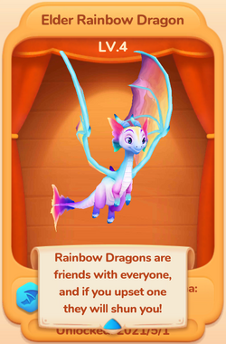 big rainbow dragon background wallpaper