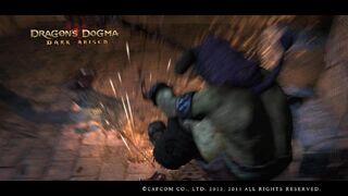 An Eliminator being sent flying by a hit from Arc of Deliverance.