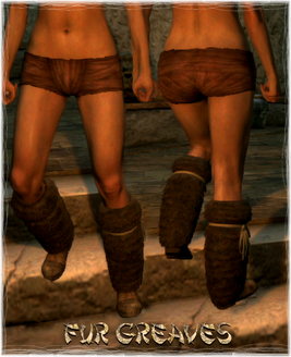 Armour Legs Fur Greaves