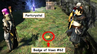 A portcrystal placed at the northeast Witchwood exit facilitates obtaining Badge of Vows #62.