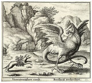 671px-Wenceslas Hollar - The basilisk and the weasel