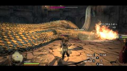A Strider demonstrating Downpour Volley's effectiveness against Archydras with a Dragon's Ire bow. Hard mode demonstration with no armor, buffs, curatives or Wakestones used.