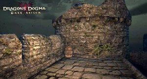 A barrel in the corner is enough to allow a double jump to the upper platform